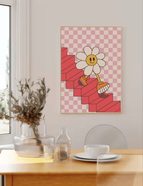 Affiche Funky marguerite