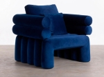 Fauteuil design en velours